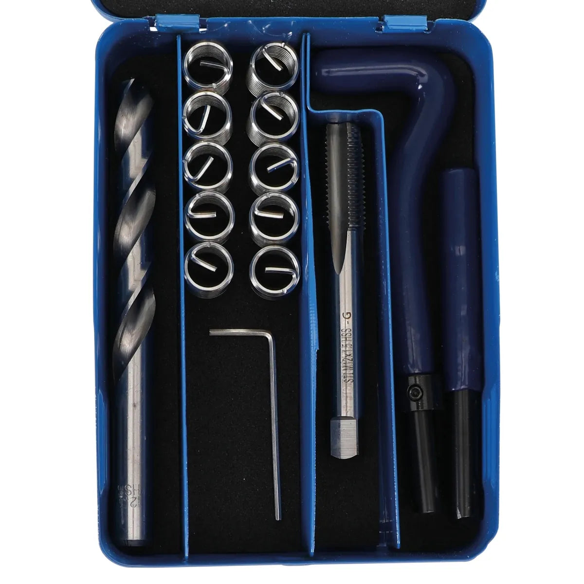 JUEGO 14 PIEZAS PARA REPARAR ROSCAS INSERTADAS M12 X M1.5
