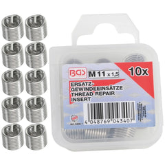 INSERTOS ROSCADOS DE REPUESTO | M11 X 1,5 MM | 10 PIEZAS