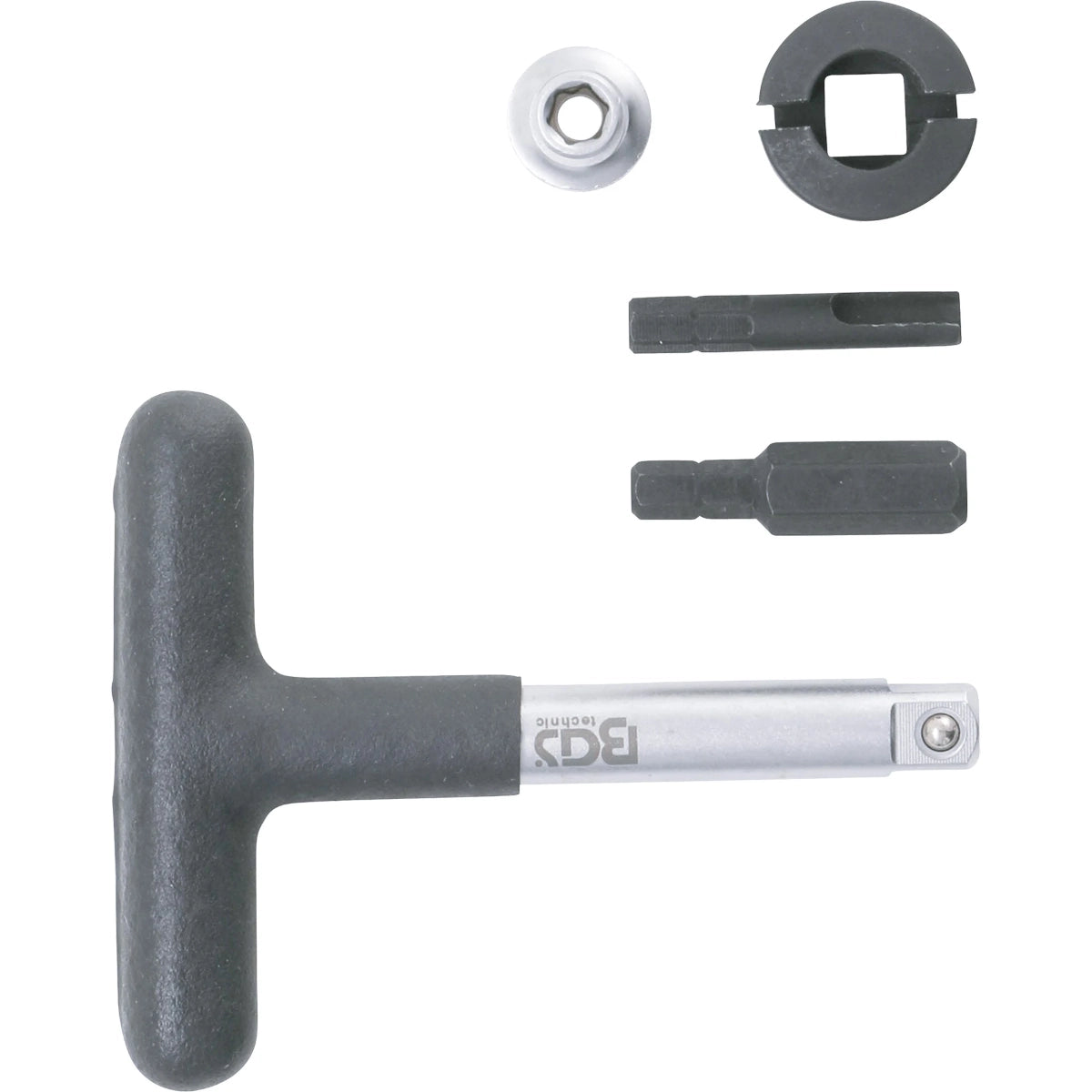 JUEGO DE LLAVES UNIVERSAL PARA EL SERVICIO DE CAMBIO DE ACEITE | PARA TAPONES DE DRENAJE DE ACEITE DE PLÁSTICO | PROPULSIÓN HEXAGONAL EXTERIOR DE 6.3 MM (1/4"), TRACCIÓN CUADRADO EXTERIOR DE 10 MM (3/8") | 5 PIEZAS