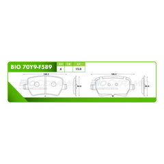 Balata Trasera Ford Territory 2023-2025
