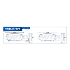 Balata Trasera Chevrolet Aveo 1.5L LT, Plus, LS 2024-2025