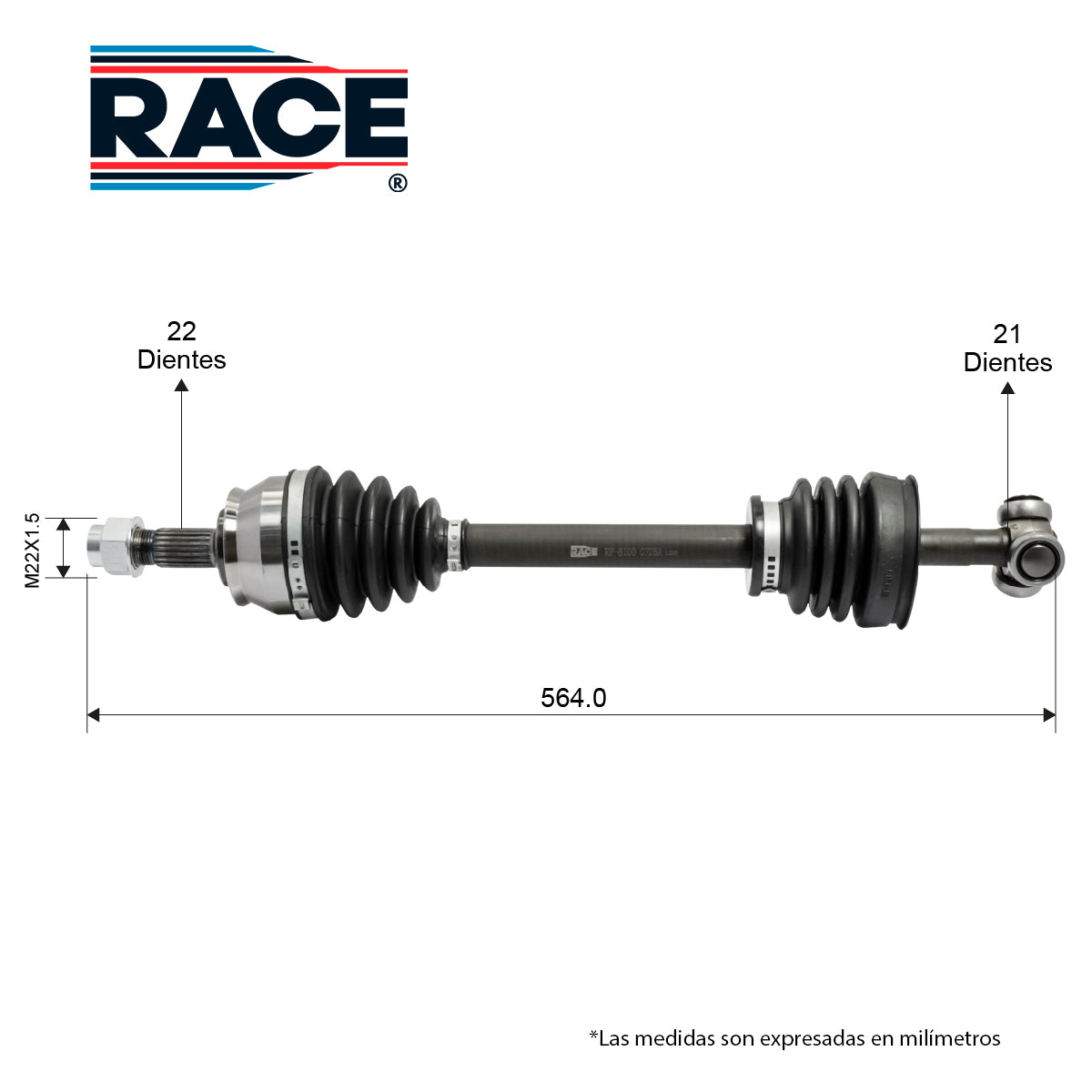 Flecha Del Izquierda Ram Promaster Rapid 1.4L 17-24T/M