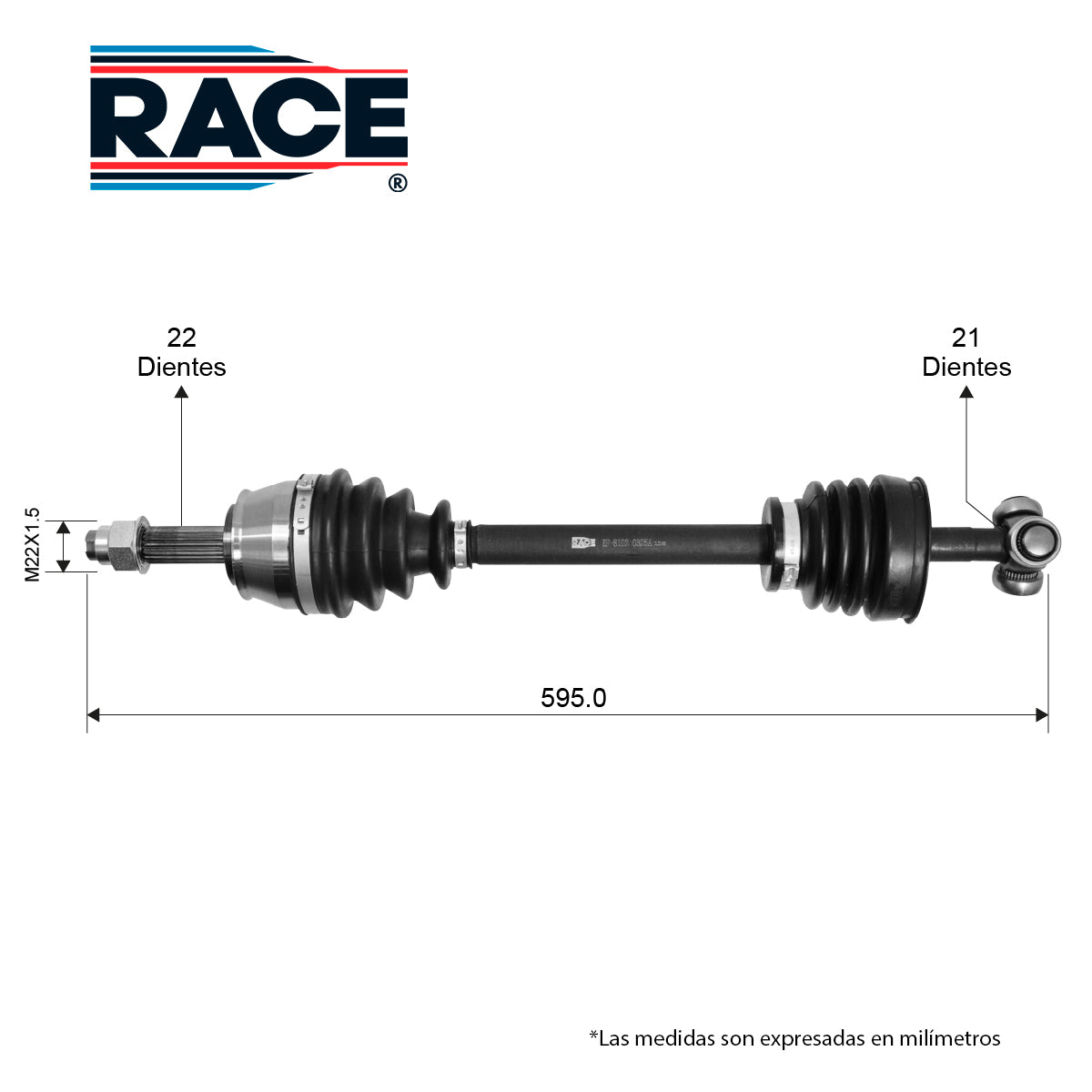 Flecha Del Izq Ram 700 1.3L T/M 2021-2025