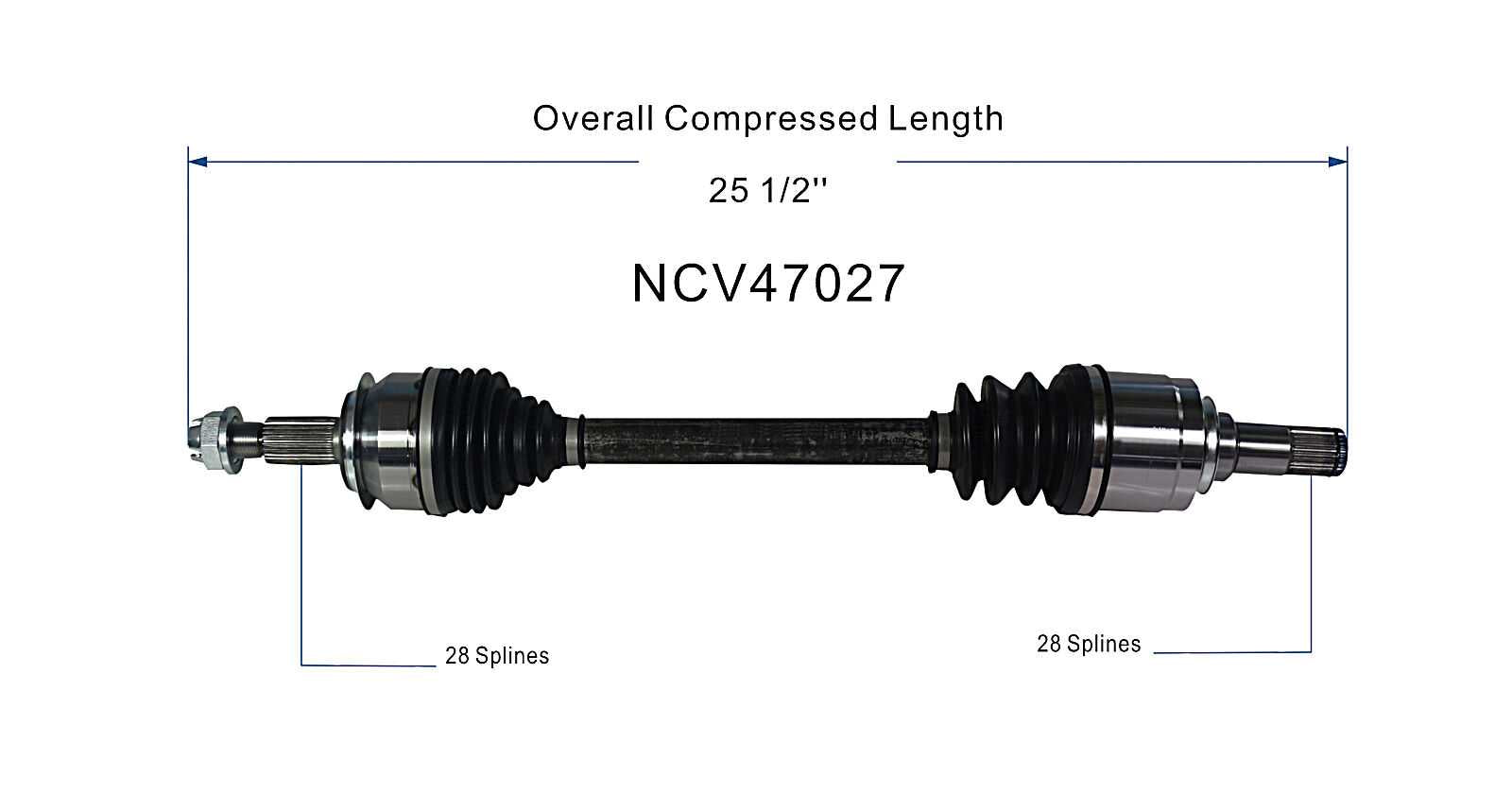 Flecha Homocinética Delantero Izq Mazda 3 2.0L 2014-2018