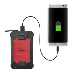 Arrancador para auto compacto o SUV, power bank y linterna LED