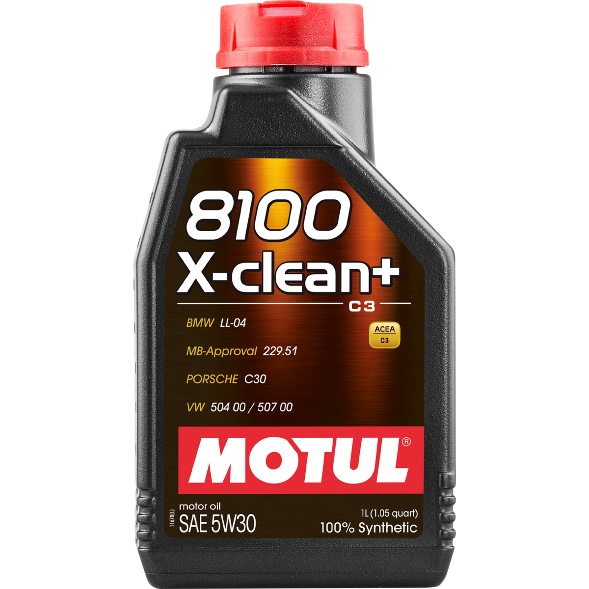 ACEITE MOTOR MOTUL 8100 X-CLEAN+ 5W-30 1 LITRO