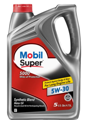 Aceite Sintetico Blend Mobil Super 5000 5W30 4.73L