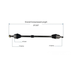 Flecha Delantera Derecha Elantra 1.8L/2.0L 14-16 AUTOMATICO